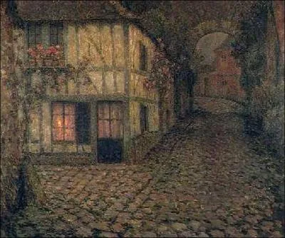 Qui a peint Vieille rue au crpucule, Gerberoy ?