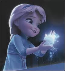 Que porte Elsa pour ne pas montrer ses pouvoirs ?