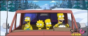 Dans  Les Simpson, le film , la famille Simpson s'enfuit de Springfield. Mais o sont-ils sur cette image ?