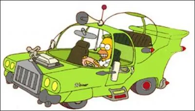 Homer a voulu fabriquer une voiture inspire d'un film appel  I Nuovi Barbari . Comment s'appelle cette trange bagnole verte ?
