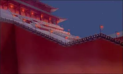  quel endroit Shan-Yu pourfend-il l'ventail de Mulan ?