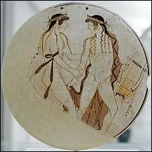 Pour chaque rcit, l'ade a en mmoire l'ordre des pisodes et des structures de scnes qui reviennent rgulirement, comme des combats singuliers ou le deuil  la mort d'un hros. Il a aussi  sa disposition une palette de formules pour introduire ou conclure ce qu'il raconte. Il connat la gnalogie des dieux et des hros et leurs exploits. Comment s'appelle l'instrument sur l'image ci-jointe ?