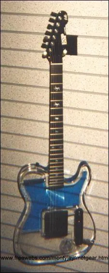 A qui appartient cette guitare avec de l'eau dedans ?