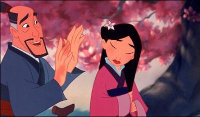 Que fait Mulan  la fin du dessin anim ?
