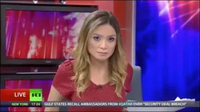 Qu'a fait la journaliste Liz Wahl en direct de la chane finance par la Russie, Russia Today, pour protester contre Poutine en mars 2014 ?