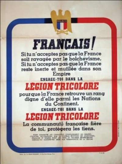 Le 18 juillet, l'Etat de Vichy a cr un  organisme  destin  participer  la guerre en URSS qui a commenc le 21 juin. Quel est cet organisme ?