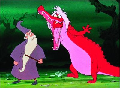 Pendant le duel, en quel animal Merlin se transforme-t-il la sixime fois ?
