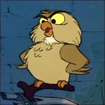 Quel hibou rudit, qui sait lire, est le fidle compagnon de Merlin, bien qu'il se plaise souvent  contredire son matre ?