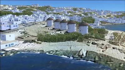  Il a neig sur Mykonos  en 1981 :