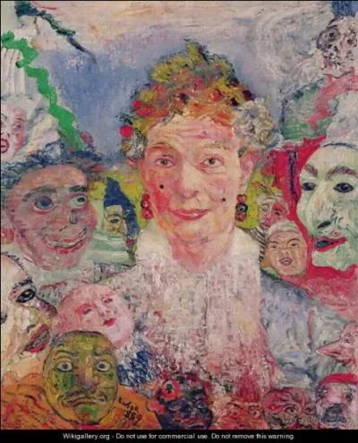 Qui a peint La vieille et les masques ?