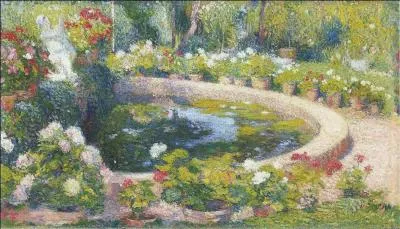 Qui a peint Fontaine dans un parc ?