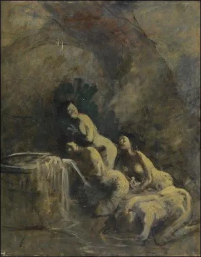 Qui a peint Baigneuses autour d'un puits ?