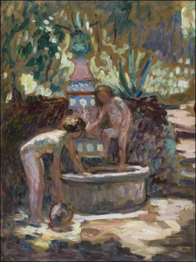 Qui a peint Fillettes  la fontaine ?