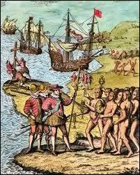 Aprs la dcouverte de l'Amrique, des milliers d'Espagnols et de Portugais viennent chercher fortune en rduisant les Indiens  l'esclavage.
