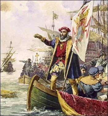 En 1497, Vasco de Gama contourne le continent africain et atteint Calicut sur la cte...