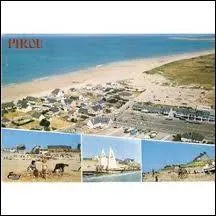 Je vous envoie une carte postale de la commune bas-normande de Pirou. J'ai donc pass mes vacances dans le dpartement ...