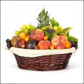 C'est presque comme un bouquet mais cela se mange. Les couleurs sont éclatantes et les arômes doux. Si vous trouvez des poires dans cette corbeille, quel message veut faire passer votre soupirant ?