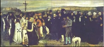 Qui a peint Enterrement  Ornans ?