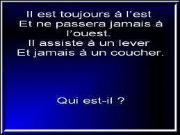 Quelle est la réponse à l'énigme qui se trouve sur l'image ?