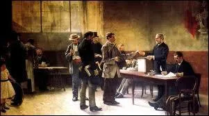 Jusqu'en 1913, les bureaux de vote ne comportaient pas d'isoloirs.