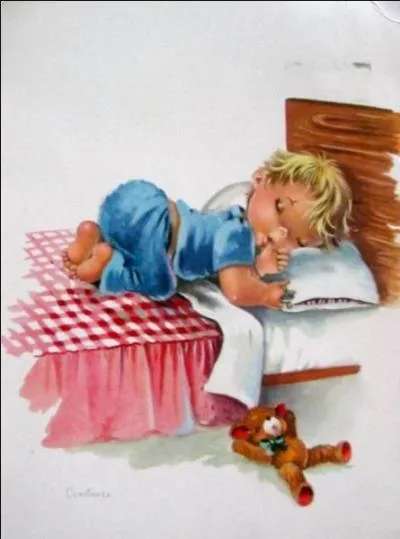 Michel se rasait pour plaire à Madame, mais Dieu lui ordonna de ne plus se raser avant d'aller se coucher, et depuis ...