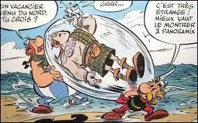 Quel est le nom de ce personnage dans ce gros glaçon porté par Astérix et Obélix ?