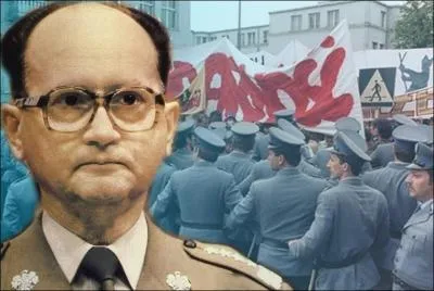 En 1981, chef d'Etat de la Rpublique populaire de Pologne, il s'oppose au syndicat Solidarnosc, qu'il rprima en dcembre en faisant interner des milliers de ses militants syndicaux...