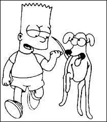 Comment s'appelle le chien de Bart ?