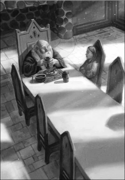 Comment s'appelle le sorcier qui est dans le donjon ?