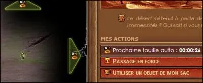 Cette fouille se termine dans 26 secondes. Dans combien de temps aura lieu la prochaine fouille ?