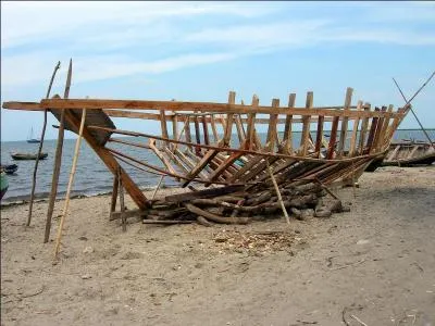 Les trires sont conues, bien sr, pour le combat. L'avant est muni d'un long peron, plac au-dessous de la surface de l'eau, destin  percer la coque des bateaux ennemis. L'arrire, la poupe, se relve en volute ou en col de cygne. Si le bateau est pris, quels objets constituent les trophes que l'ennemi rapporte ?