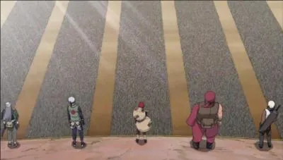 Quelle est la premire chose qu'il dit quand il vient  la Grande Guerre Shinobi ? (lire les scans)