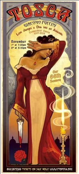 Qu'est-ce qui a prsid au livret de l'opra  La Tosca  de Puccini ?