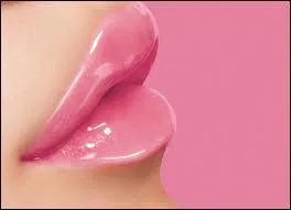 Sur cette photo il est utilis sur les lvres ... .