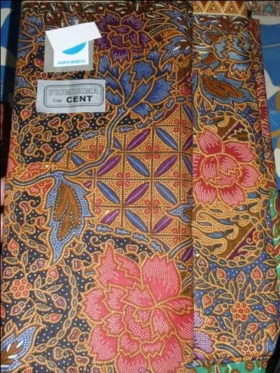 Quelle est cette toffe de soie peinte ?