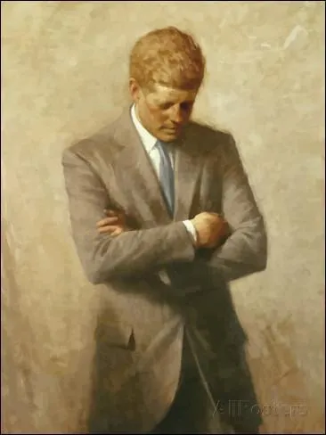 Ceci est un vrai portrait du Prsident John F. Kennedy, qu'on peut voir  la Maison-Blanche. Mais dans un certain film, le personnage principal du film s'adresse au portrait, de faon trs significative. Quel est ce film ?