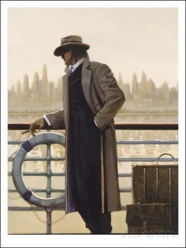 On se croirait ici dans cette peinture titre Pier 56, dans les scnes de la toute fin d'un film pique, vritable chef d'oeuvre du western...