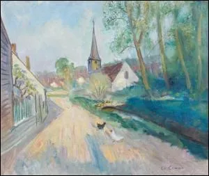 Qui a peint Eglise de Courgent au printemps ?