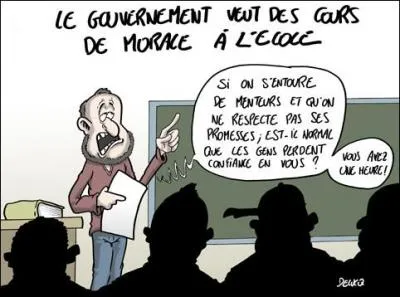 En politique comme dans la vie, il en va souvent ainsi : Quand on n'a pas ce que l'on aime, ...