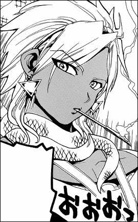 En liopathe , avoir un serpent autour du coup est :