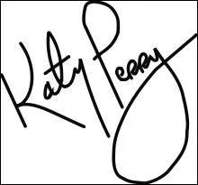 Est-ce l'autographe de Katy Perry ?