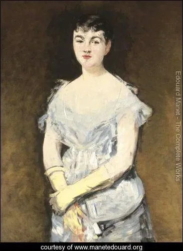 Qui a peint Jeune femme en robe de bal ?