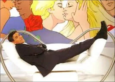 Habituellement, ce sont des couples qui prennent place sur ces banquettes blanches... Qui n'a jamais prsent ce jeu tlvis ?