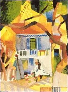 Cour d'une villa  Saint-Germain.