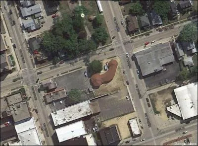 Photographie arienne d'un btiment, prise dans l'Illinois !