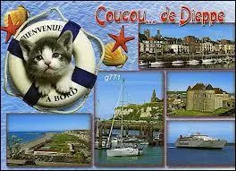 Je vous envoie une carte postale de Dieppe. Surnomme  la ville aux quatre ports , elle se situe en rgion ...