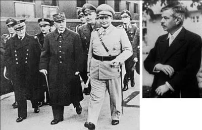 Le 6 mars, deux personnes se rencontrent dans la fort de Randan (14km de Vichy). L'une d'entre elles voulait faire le bilan de de sa rencontre qu'il venait d'avoir avec Gring. Qui sont ces deux personnes ?