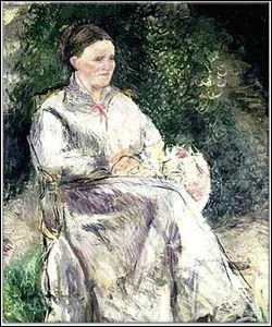 Qui entra  son service en 1860 puis devint sa compagne et bien des annes plus tard son pouse ?