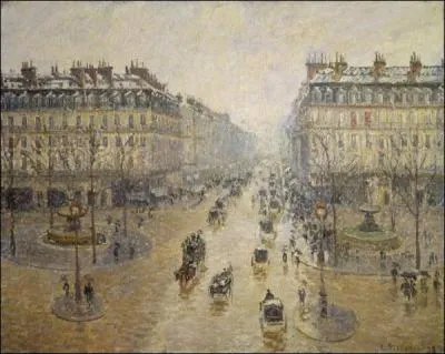 En quelle anne ralisa-t-il cette toile intitule  Avenue de l'Opra  et expose  Reims ?