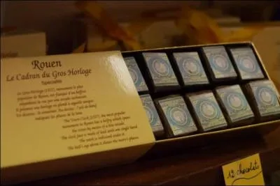Chocolat fourr  la ganache au calvados, ce 'Cadran du Gros Horloge' est une spcialit de :